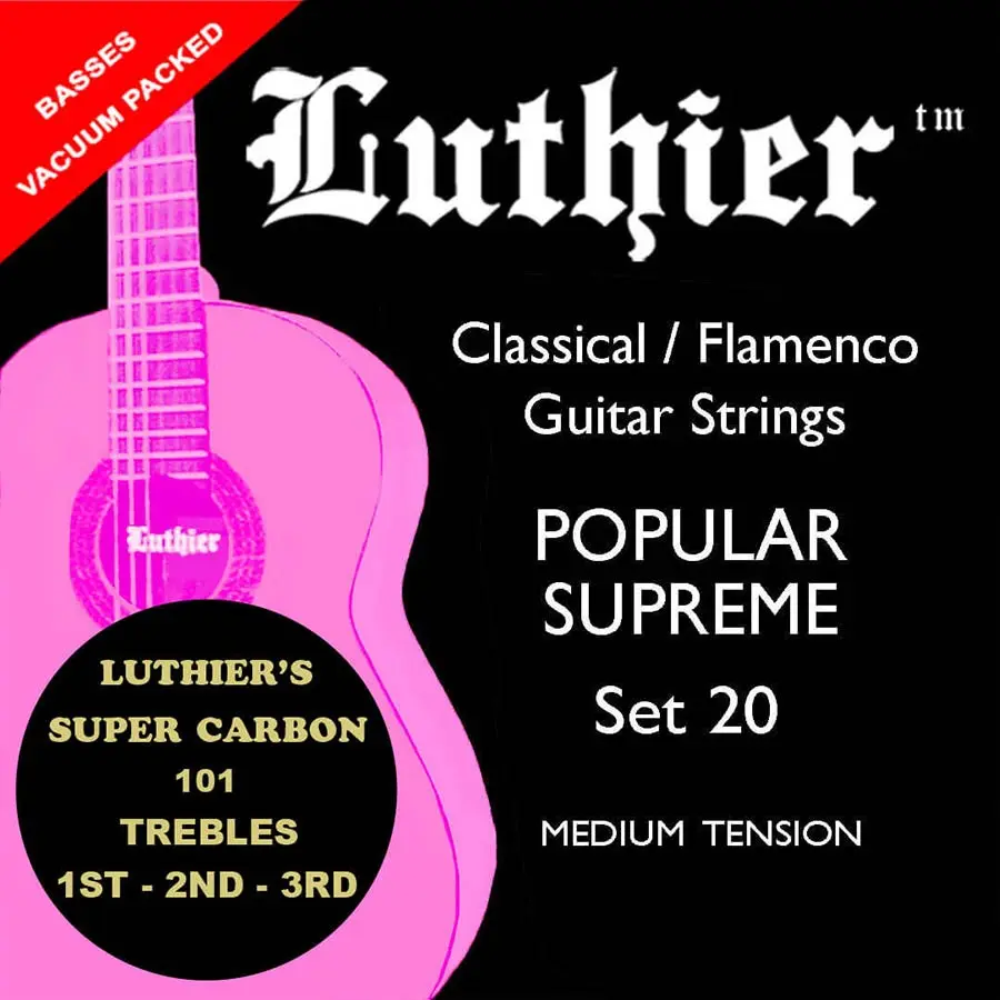 Luthier Super Carbon 101 string set classic