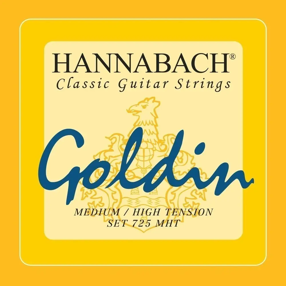 Hannabach 725 Medium/High Tension Goldin Treble set