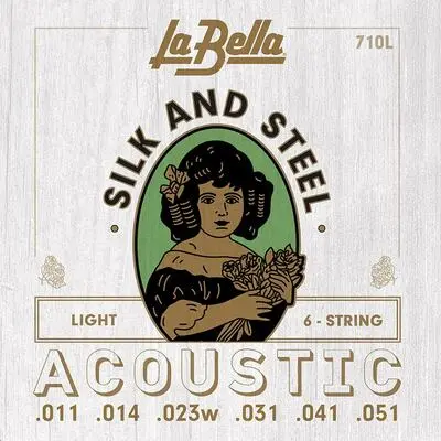 La Bella Silk & Steel string set acoustic 011