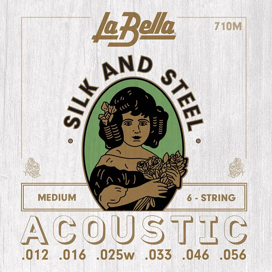 La Bella Silk & Steel string set acoustic 012