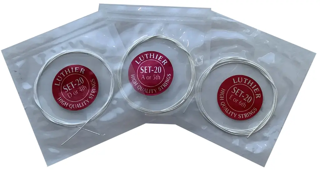 Luthier strings bass set classical guitar