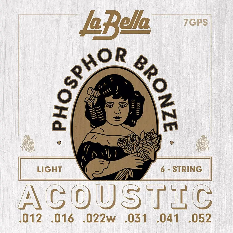 La Bella string set acoustic light 012