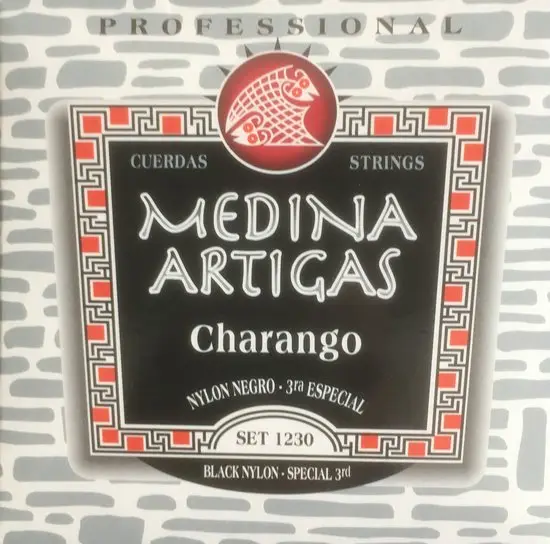 Medina Artigas Charango Professional Nylon Negro 
