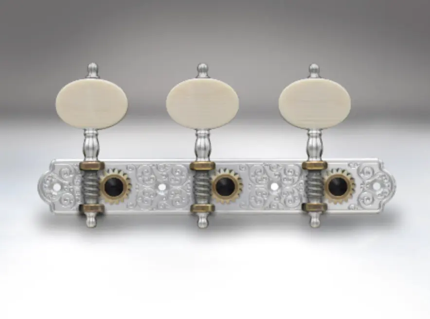  Barnett tuners - white Ivoroid  Buttons,  