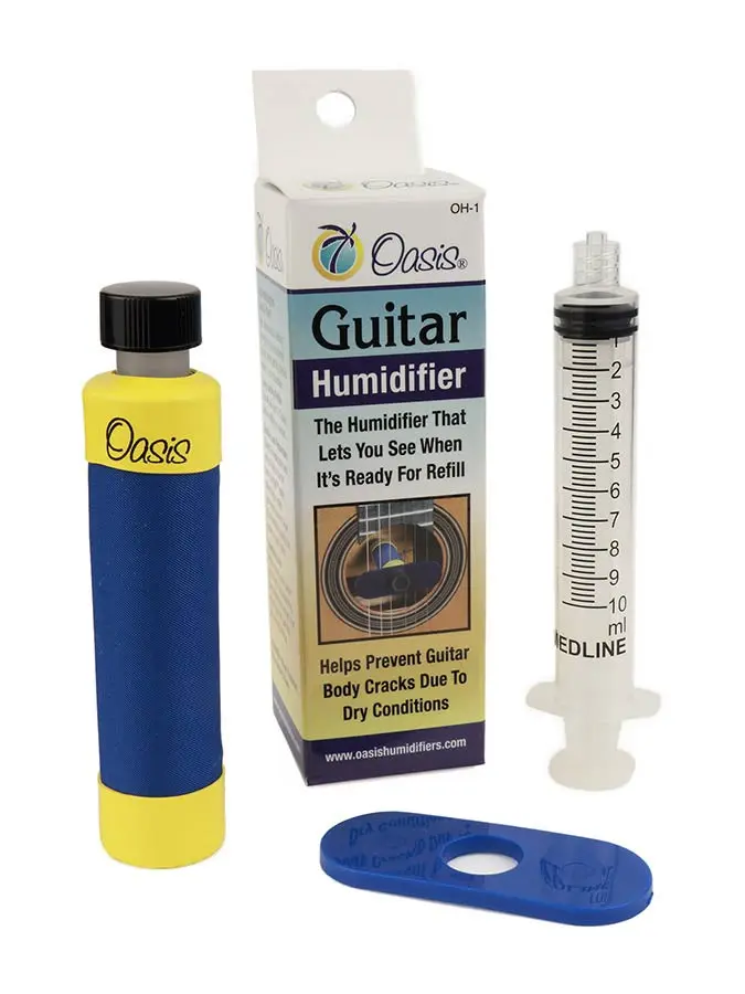 Oasis guitar soundhole humidifier Blue 