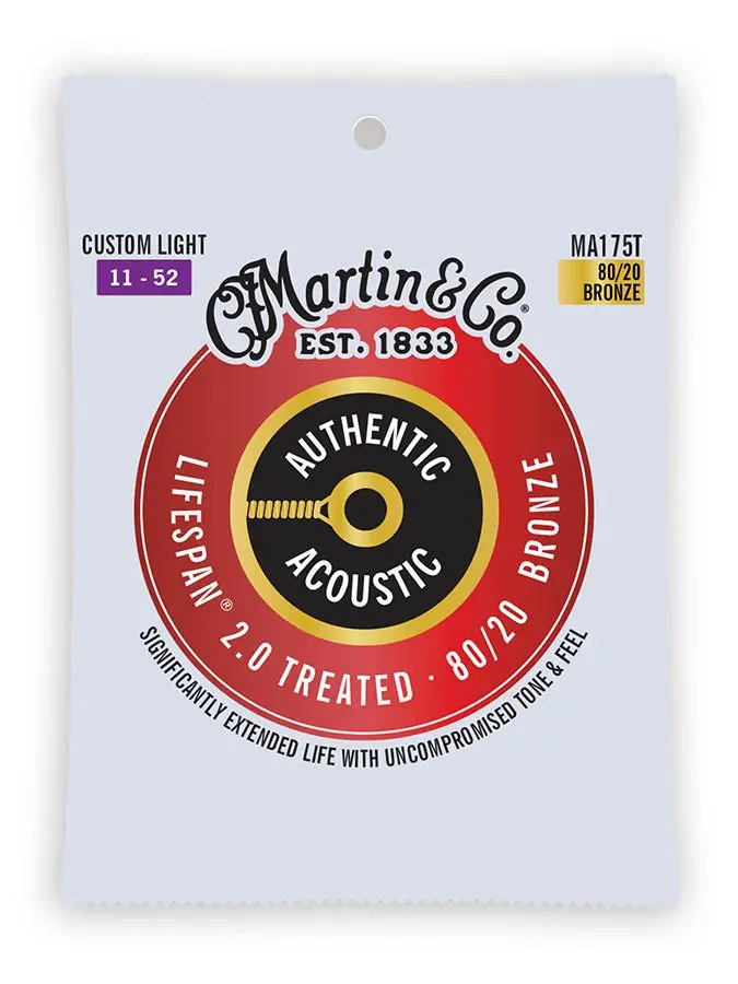 Martin Lifespan 2.0 string set 80/20 bronze 