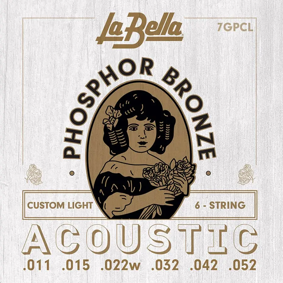 La Bella string set acoustic light 011