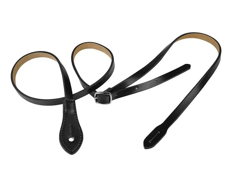 Gaucho carved leather Ukelele and mandolin strap