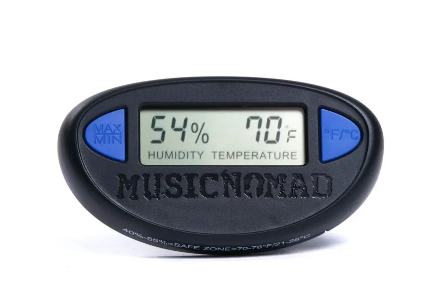 MUSIC NOMAD HONE - Guitar Hygrometer - Humidity & Temperature Monitor -