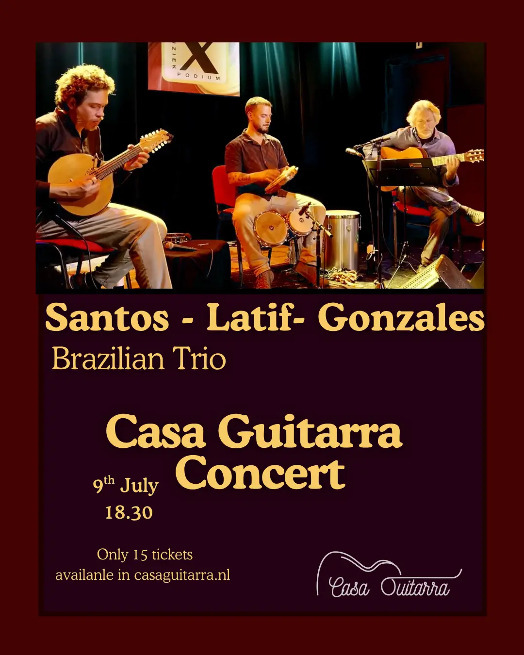Santos Latif Gonzalez Trio Brazilian Concert 9 July